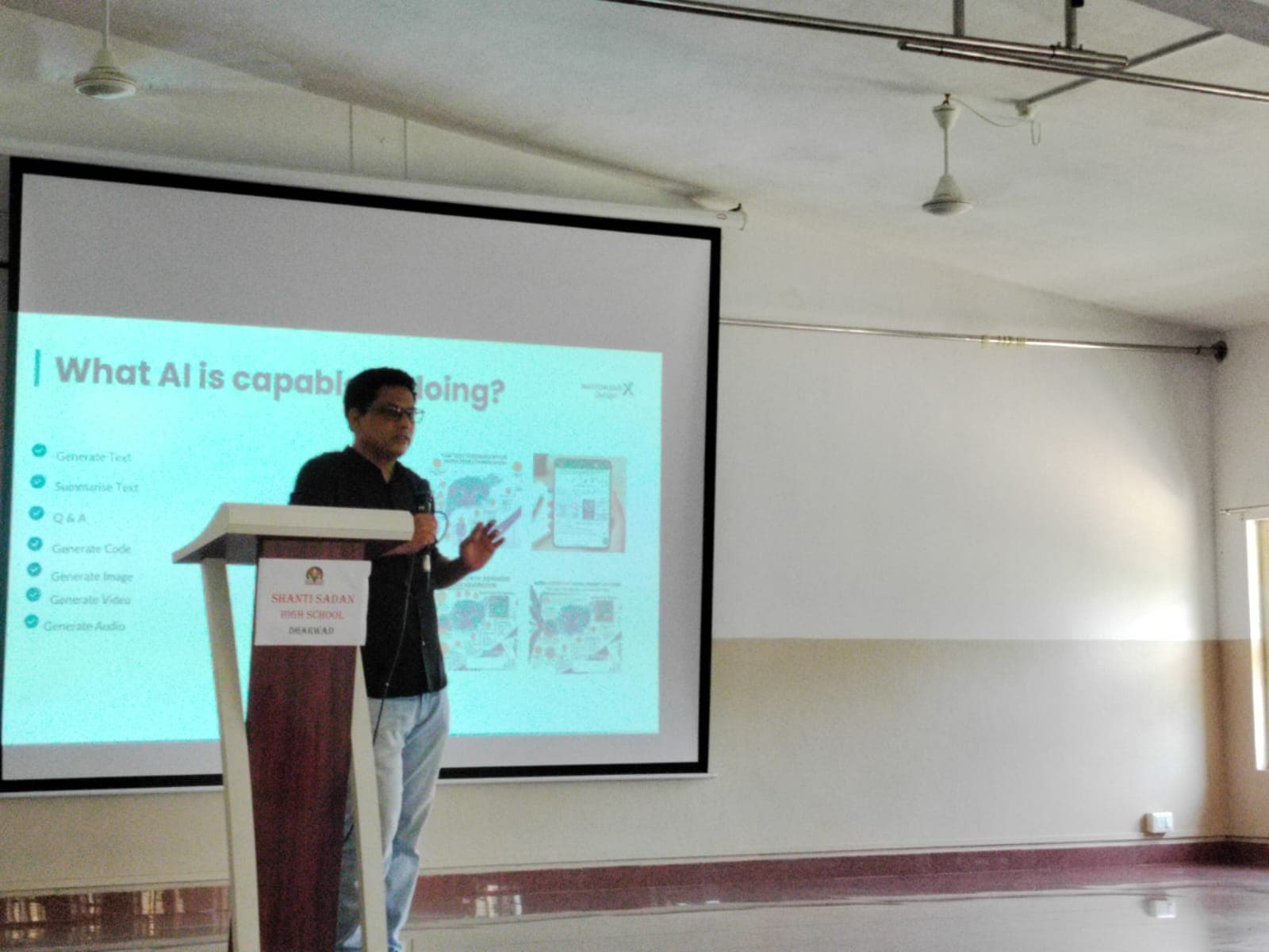 AI Education Workshop at Shanti Sadan High School