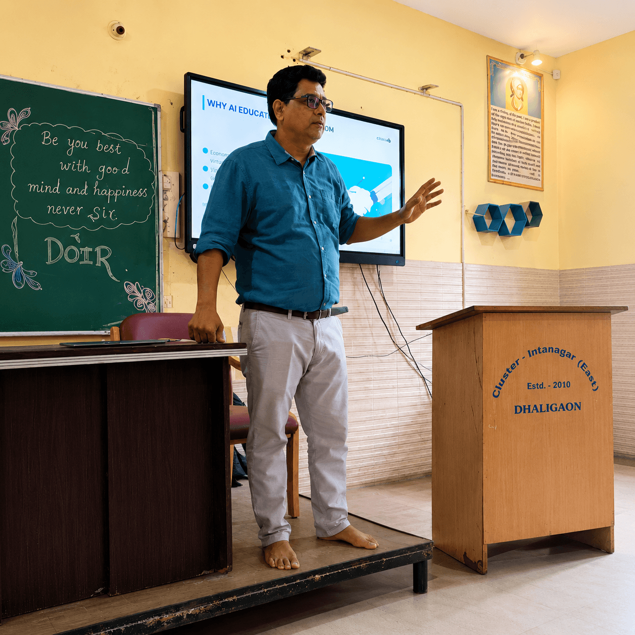 AI Education Workshop - Students learning AI concepts